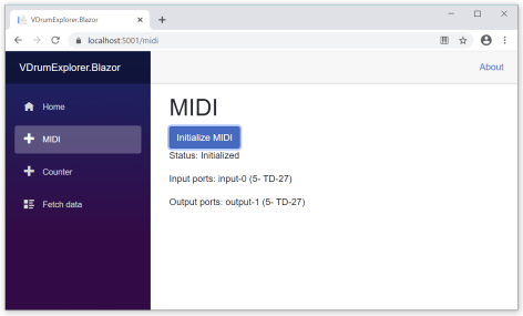 Listing ports in Blazor